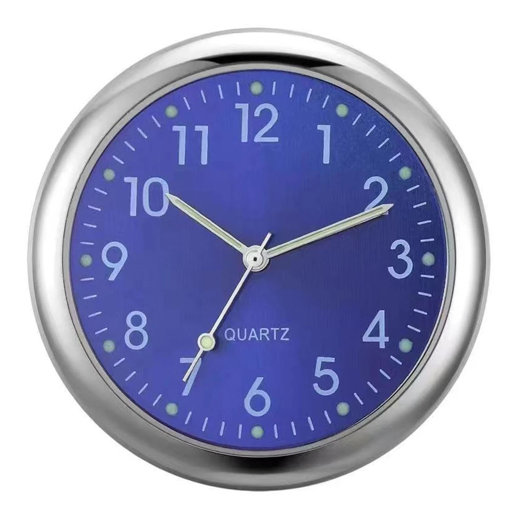 Blue Car Luminous Clock Novelty Car Clock Quick Installation Material Material Composite Performance Tested Blue