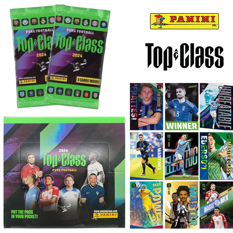 

Panini Top Class 2024 Trading Cards Collection Football Star Champion Card Haaland Mbappe Messi Ronaldo Box of 24 Packets