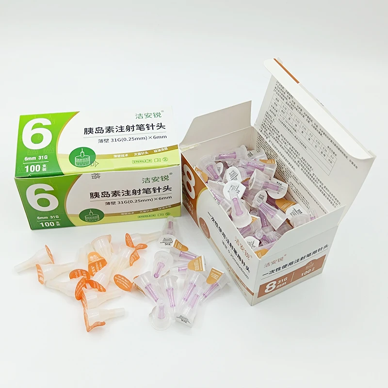 100PCS/Box Disposable Cartridge Pen Needles 32G 4mm 31G 6mm Multi-Purpose Micro Injection Tips for Fluid Device Body Care Tools view 2