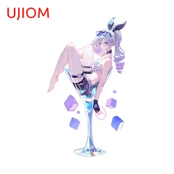 UJIOM 13cm X 7.4cm Funny Sliver Wolf Honkai Star Rail Wall Sticker Girl in The Cup Amuisng Decoration Decals Dreamy Home Decor