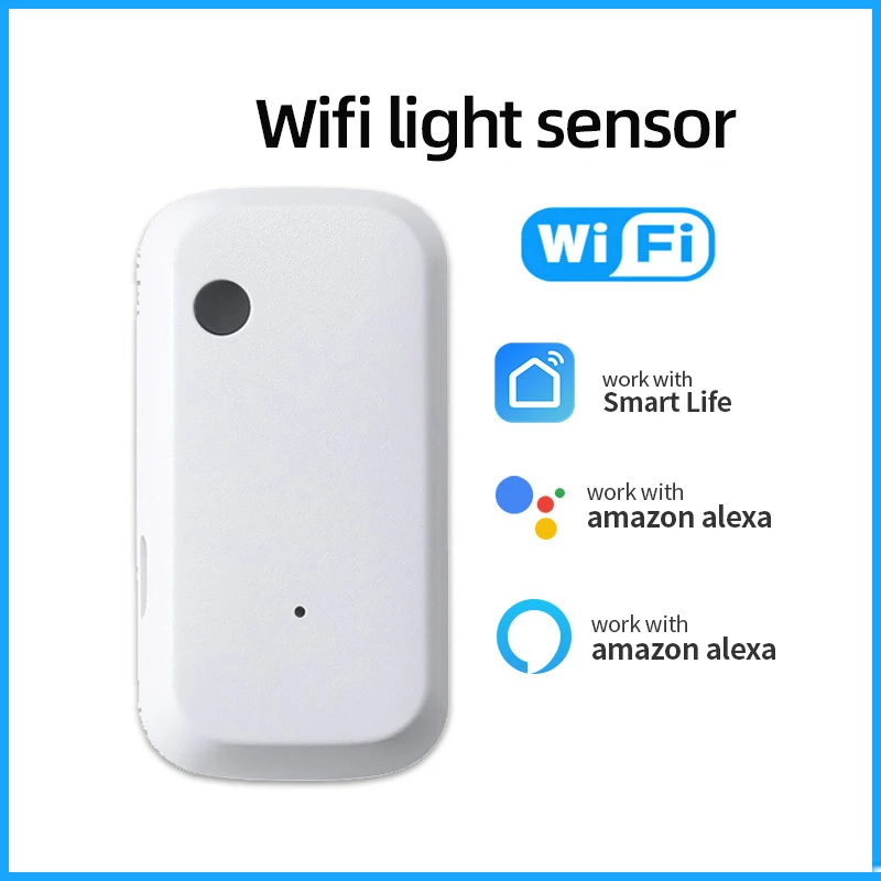 Tuya ZigBee Wifi Light Sensor Illuminance Smart Sensor Brightness Detector Linkage Control Sensor Smart Home Smart Life APP
