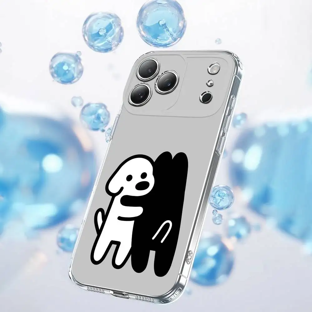 เคสโทรศัพท์ลายการ์ตูนสุนัข M-Matsui สำหรับ iPhone 17,16,15,14,13,12,11,Plus,Pro,Max,Plus,E,Air,Mini แบบใส