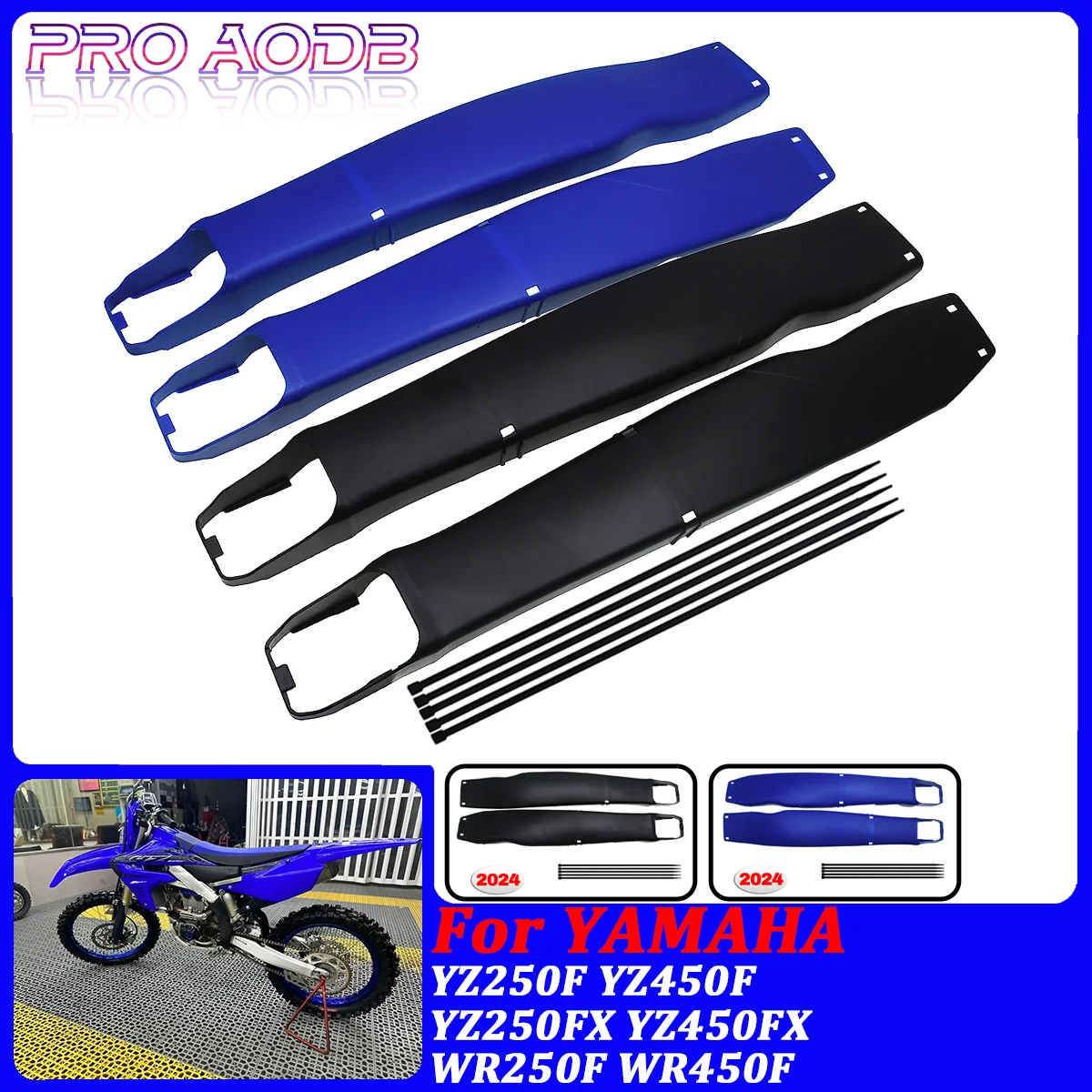 

For YAMAHA YZ250F YZ450F YZ250FX YZ450FX WR250F WR450F 2009-2024 Dirt Bike Motorcycl Swingarm Swing Arm Protector Guard Cover