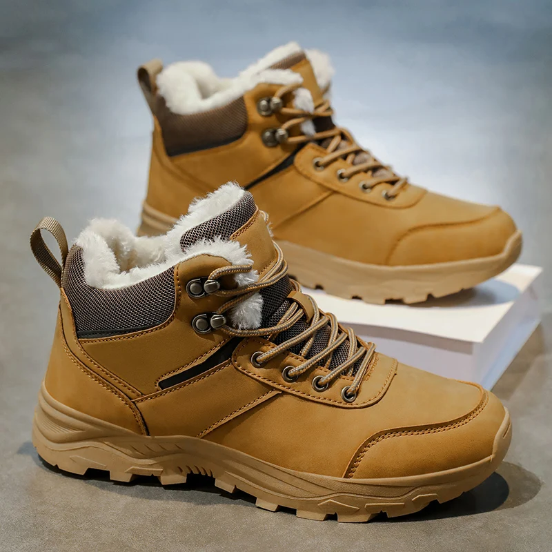 

New waterproof and anti-slip men's snow boots for winter 2025
