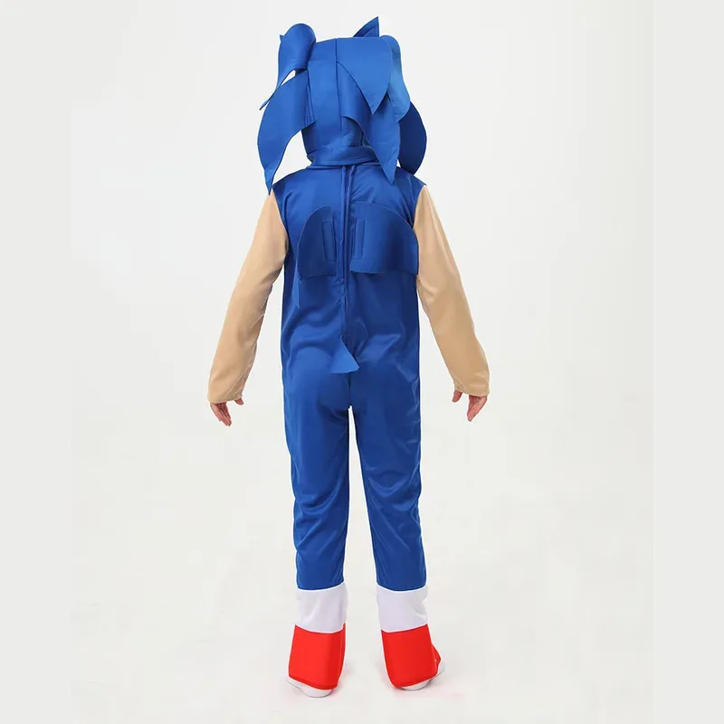 Lyou 2025 Sonic mono de dibujos animados disfraz erizo Cosplay disfraz Anime niños niñas guantes blancos H ★ ★ ★   kk.