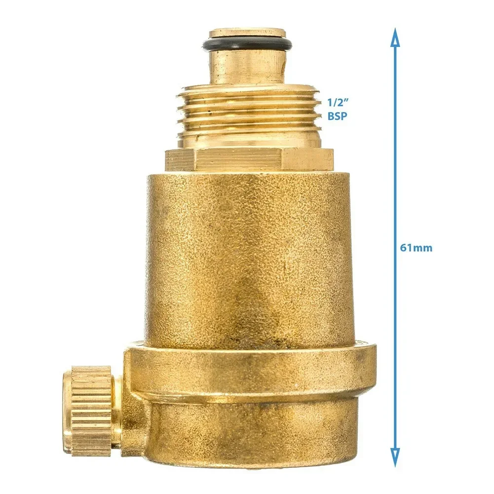 

1/2" 61mm Pressure Release Valve Brass Solar Water Heater Automatic Air Vent Pressure Release Valve Hardware Valve Parts