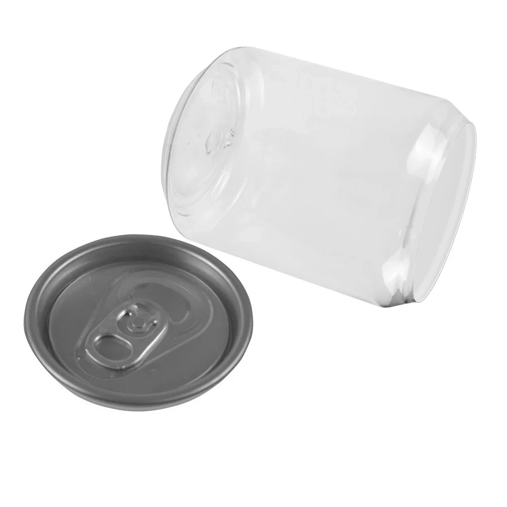 200pcs 330ml/250ml Can with Lid PET Bottle Cap Lid PET Can for Milk coffee/Beverage/Drink