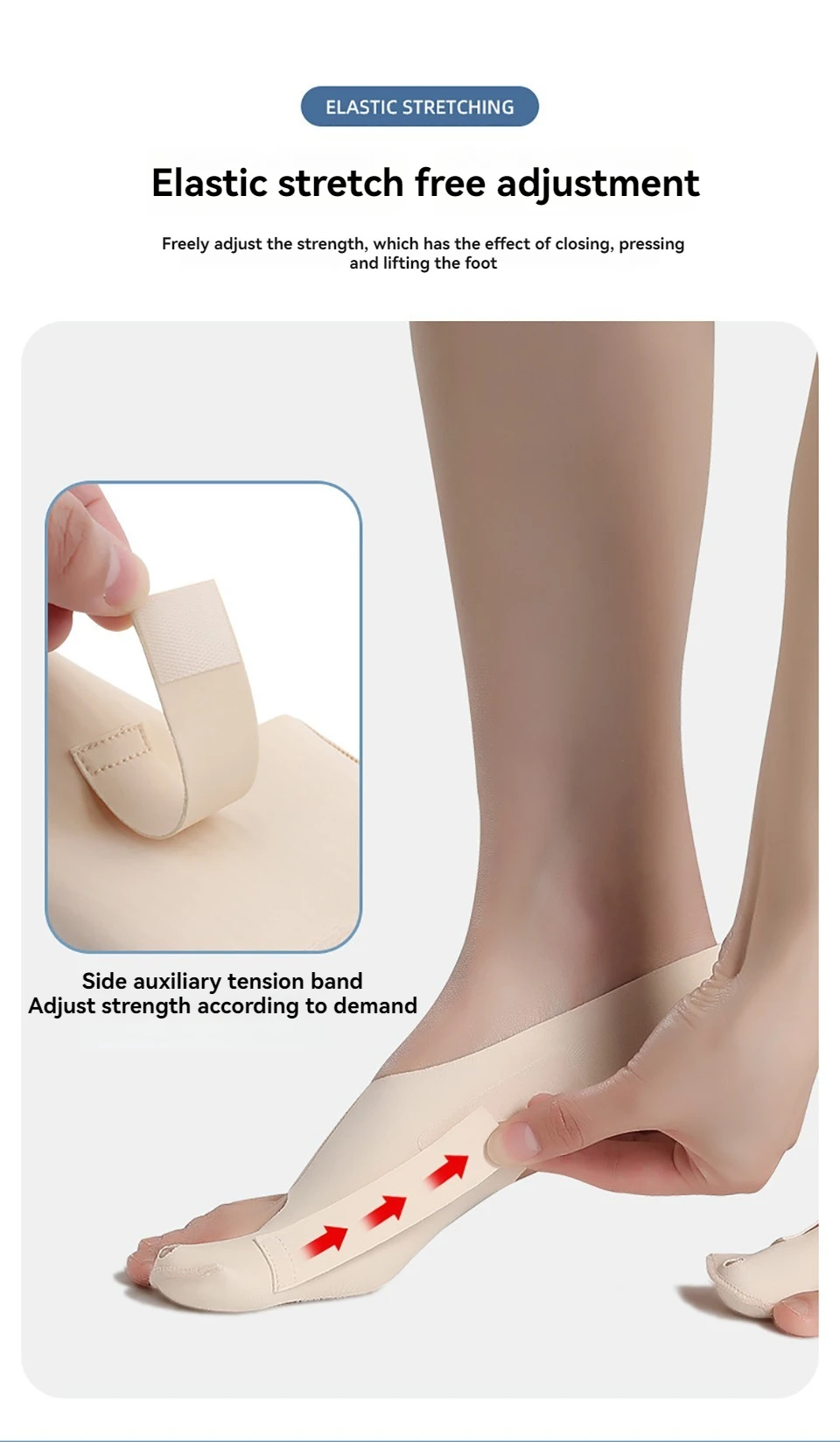 

1Pcs Adjustable Toe Thumb Valgus Corrector Lightweight Ankle Brace Toe Separation Correction Can Wear Shoes Bigfoot Bone