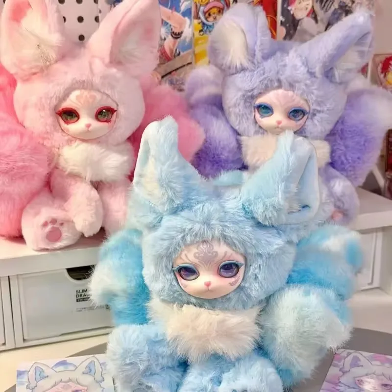 

Auspicious Nine Tails Series Blind Box Cute Anime Doll Surprise Bag Mystery Box Plush Pendant Vinyl Doll Room Decor Toy Gift New