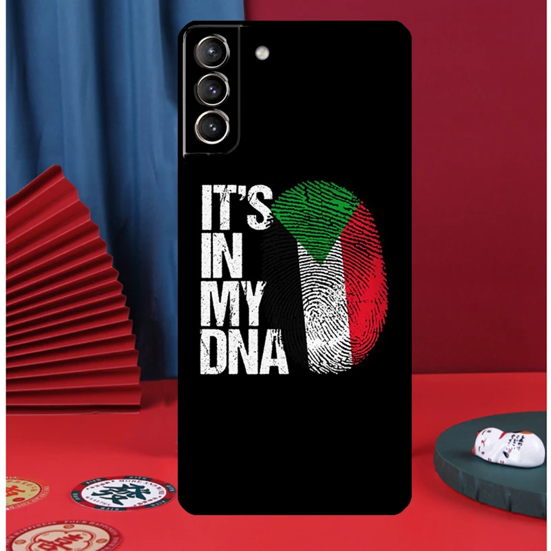 Sudan Flag Case For Samsung Galaxy S22 S23 Ultra S21 S20 FE S9 S10 S22 S23 Plus Note 10 Note 20 Ultra Cover