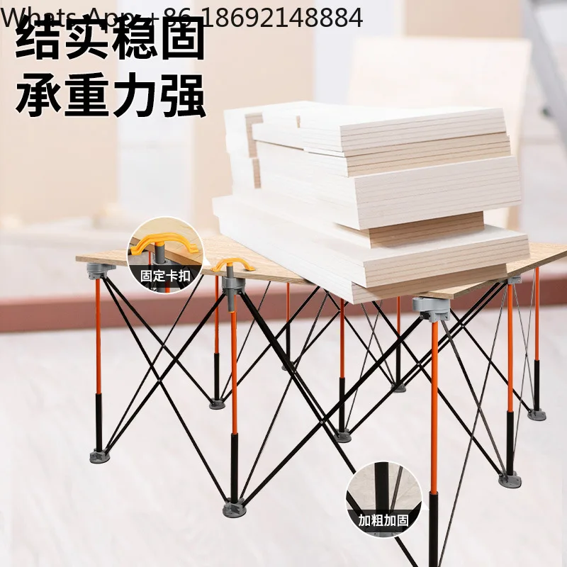 Workbench Aluminum alloy foldable telescopic tripod Construction worksite operation bench Multifunctional folding table