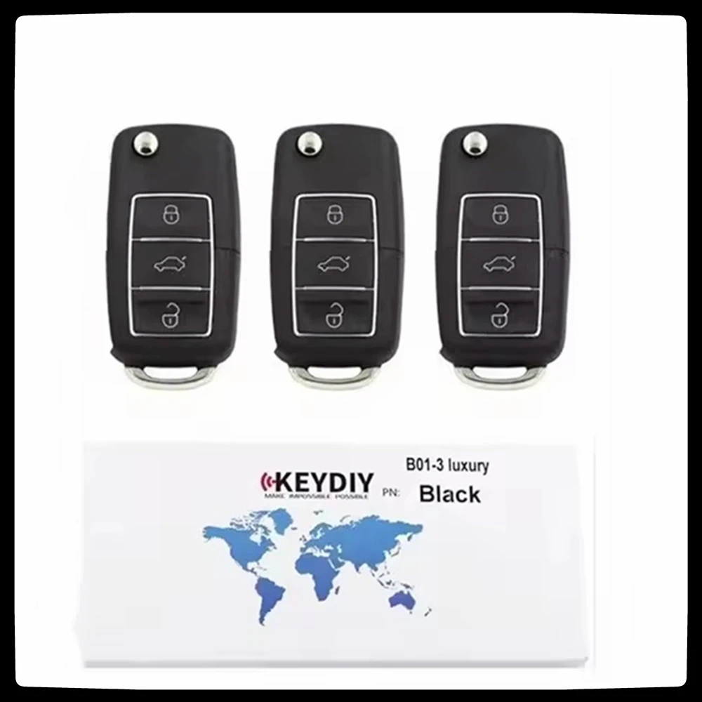 

KEYDIY B01 LUXURY Universal Remote Key for Toyota Style 3 Buttons KD Car Remote Key for KD900/KD MINI/KD-X2 Key 3PCS/LOT