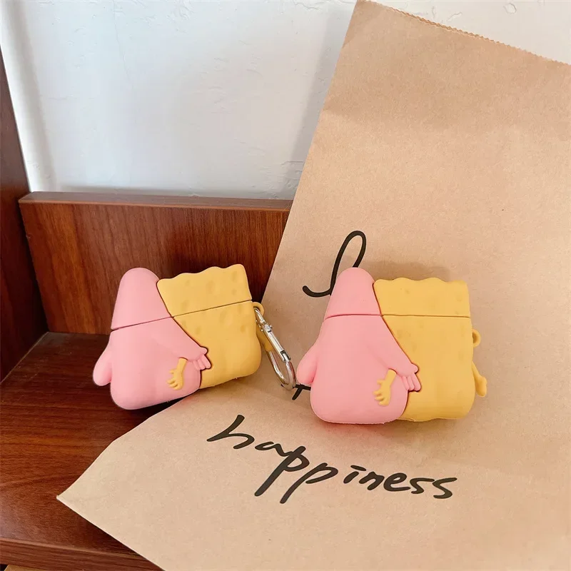 Funda de silicona de dibujos animados para AirPods 4 Airpod 1 2 3 Pro Pro2 auriculares Bluetooth caja de carga funda protectora para auriculares