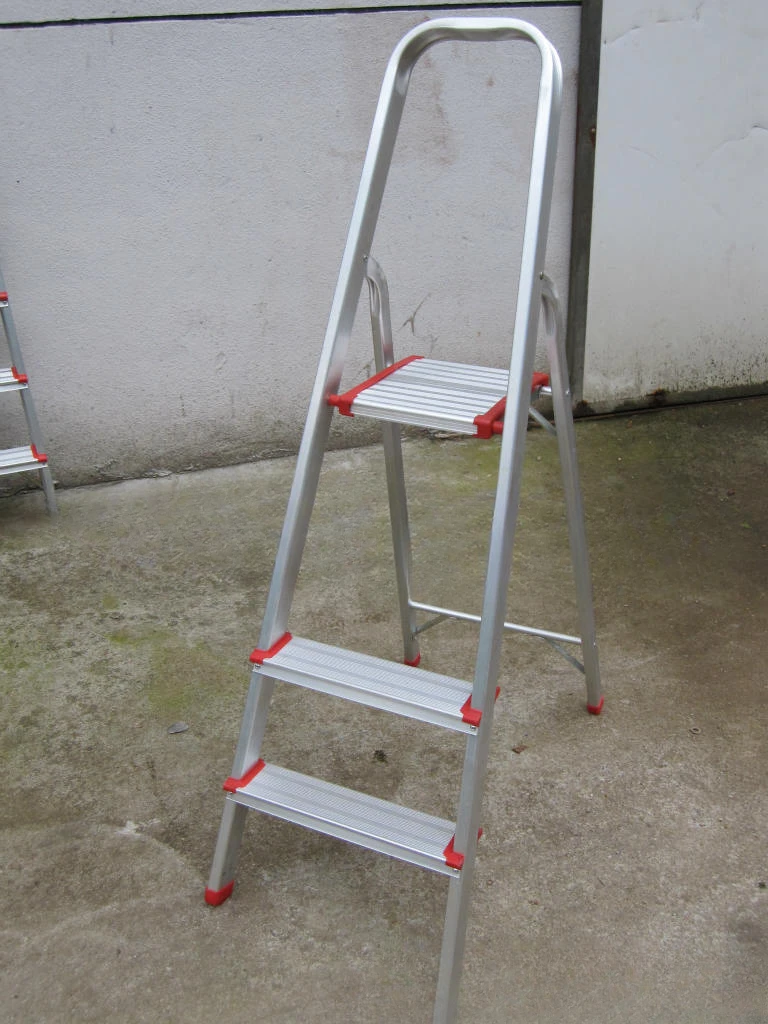 [Factory low price direct sales] 5-step aluminum ladder household ladder / herringbone aluminumr