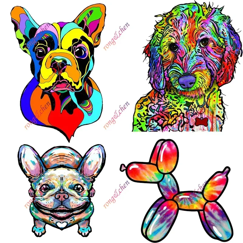 

Funny Cartoon Car Sticker Colorful Dog for Car Motorcycle Racing Helmet Laptop Trunk Body Car Window Surfboard PVC Vinyl Decals