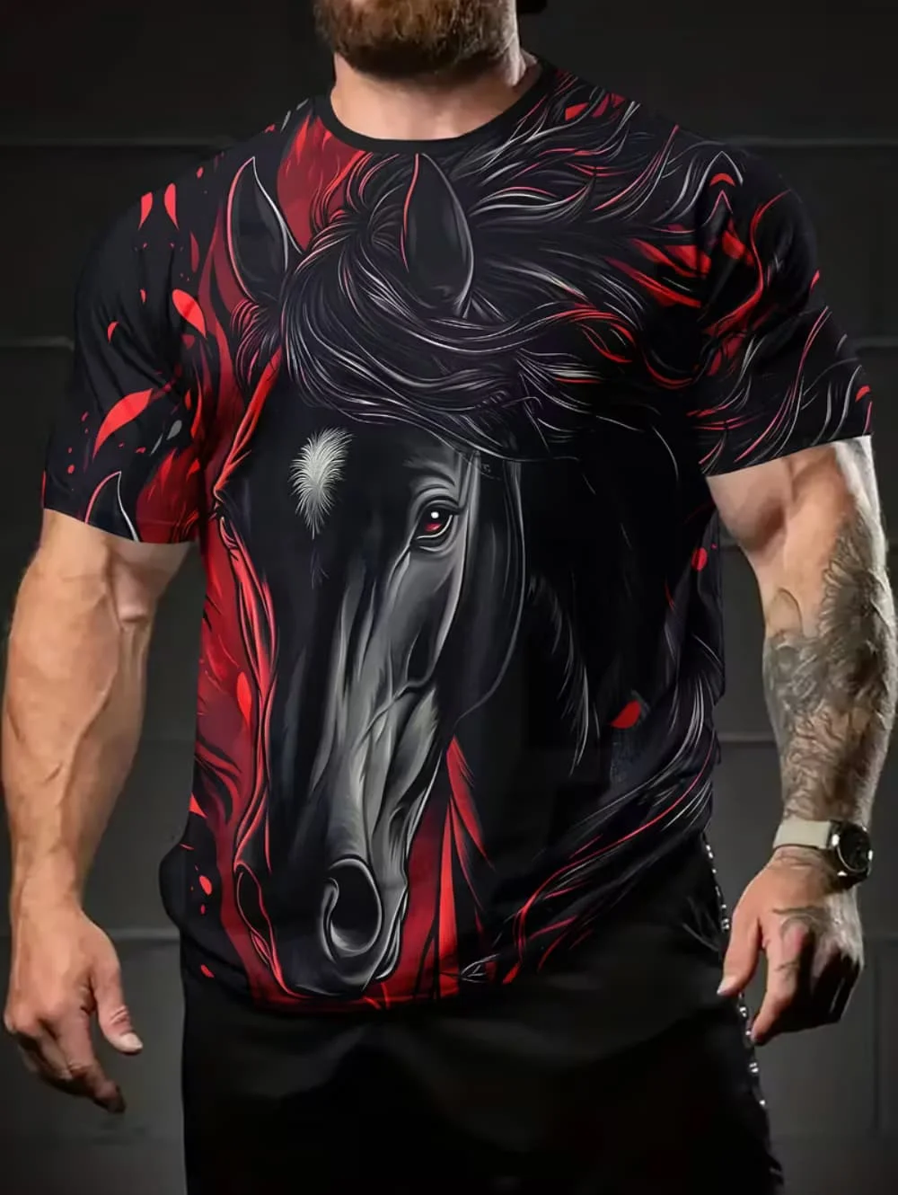 

Винтажные футболки для мужчин, модная повседневная футболка с круглым вырезом и графическим принтом, уличная футболка в стиле Харадзюку с короткими рукавами, мужская одежда