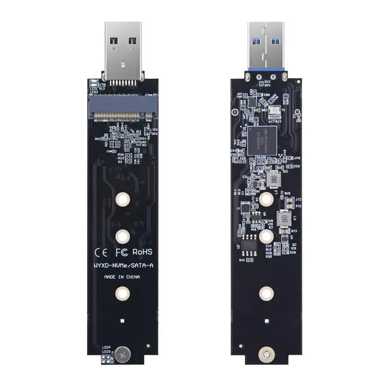 Pcie Expansion Board M.2 NVMe Enclosure USB 3.2 Card 10Gbps Hard Drive Extender Board Type A Direct Plug-in For Laptop Flash