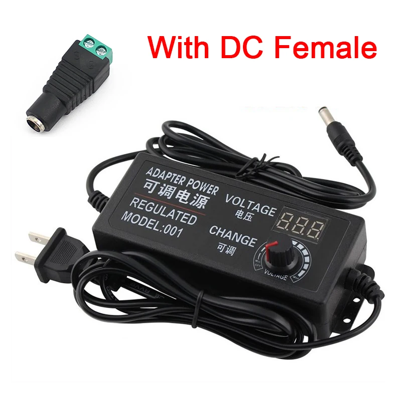 Adjustable Power Supply Adapter 3V 5V 6V 9V 12V 18V 24V 1A 2A 5A Power Adapter Universal 220V To 12V Adapter Adjustable Charger