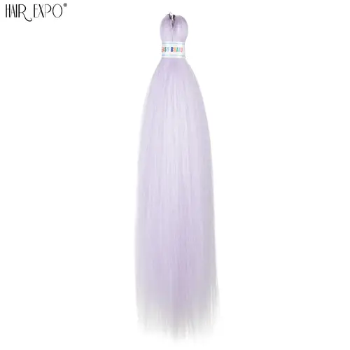 26Inch Easy Braids Hair Synthetic Colourful Pre Stretched Braiding Hair Extensions Jumbo Braids Ombre Yaki Long Straight Hair - Image 22