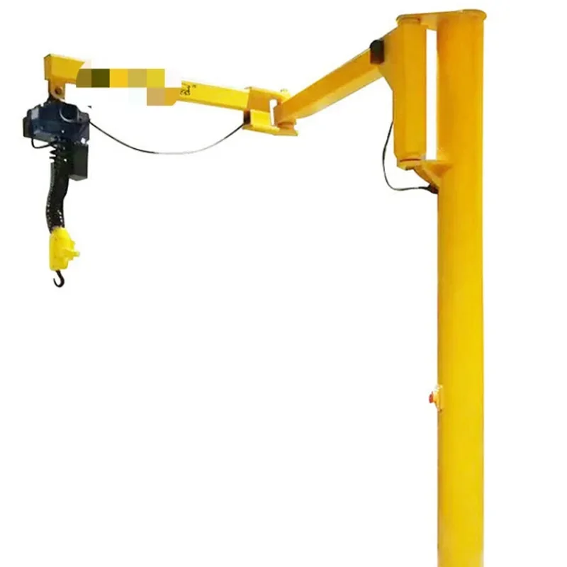 Roof upside down cantilever manual electric balance crane folding arm column hoist