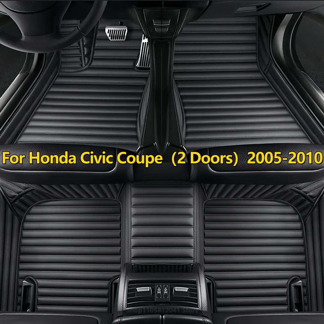 Car Floor Mats Fit For Honda Civic Coupe(2 Doors)2005 2006 2007 2008 2009 2010 Waterproof Tapetes Para Carro Car Floor Mats