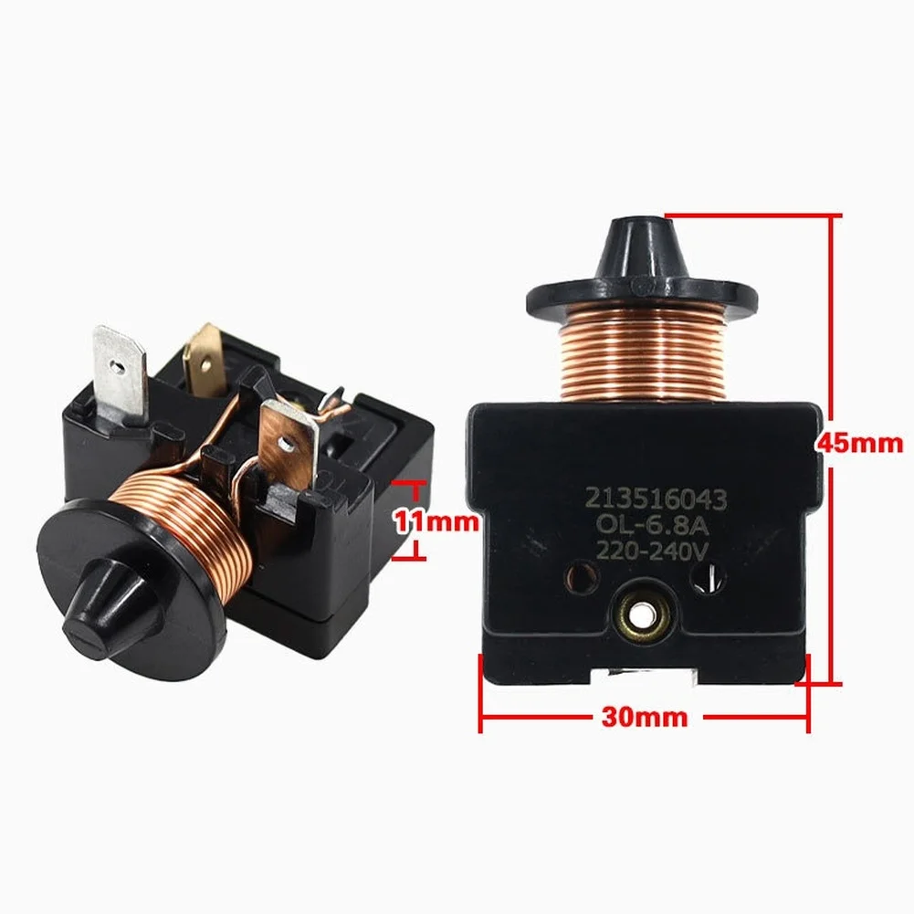 LCTC Refrigerator Compressor Starter Relay QL-6.80A 213516043 For Refrigerator Compressors Electrical Systems