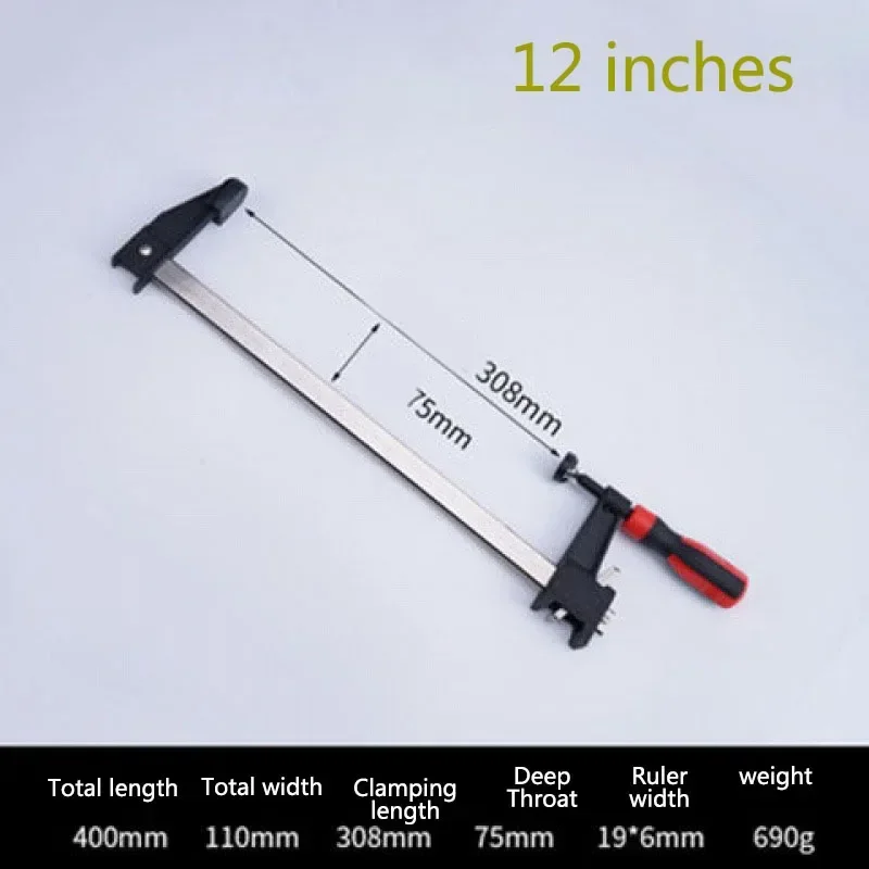 

Small New 6/12 Inch F-shaped Woodworking Clamp DIY Home Handheld Tools Splint Light Fixing Clip Hardware Quick Clamps