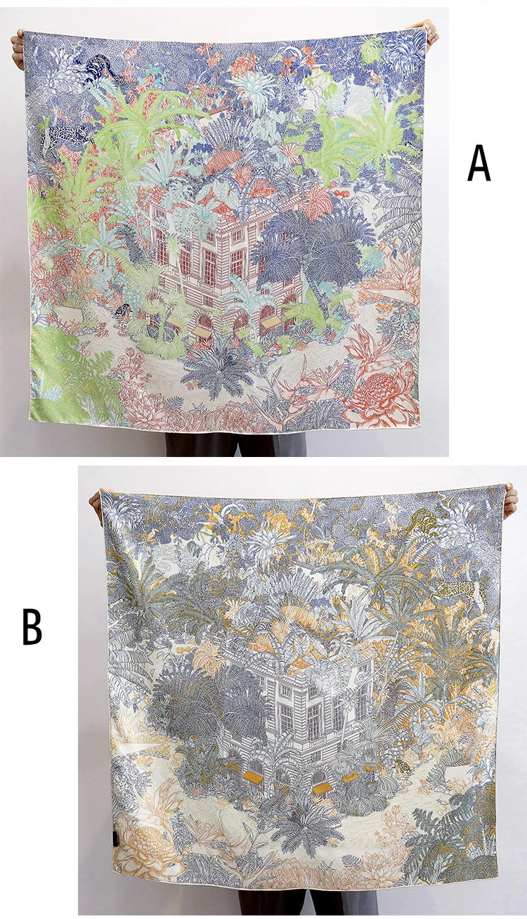 

18MM Silk Twill Scarf AB Faced Luxury 90 Scarfs Rolled Edges Bandanas Bag Belt Accessories Christmas Gift Head Neck Decoration