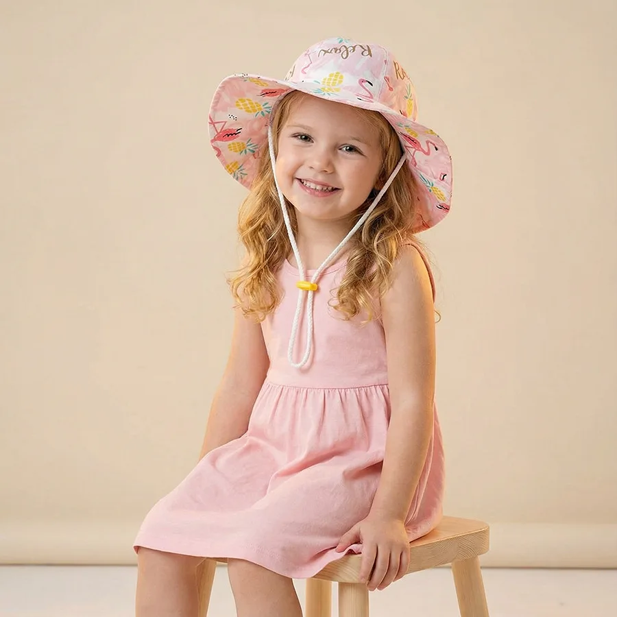 

Детская панама-рыбак - летняя уличная шляпа для защиты от солнца и УФ-излучения с сетчатым экраном для воздухопроницаемости