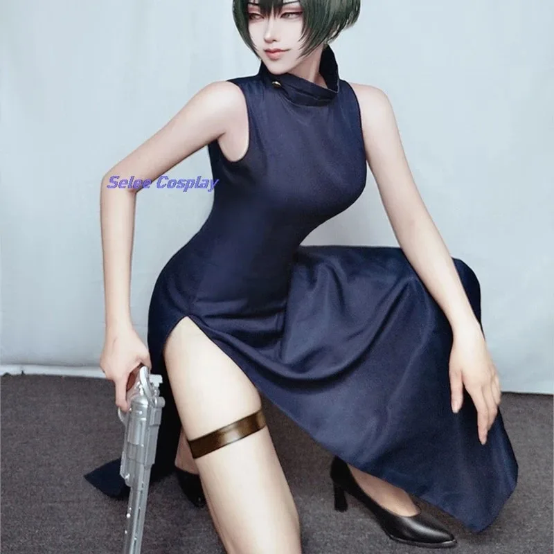Dd12JJK Zenin disfraz de Cosplay Zen en Mai Maki vestido traje mujer hermana Halloween carnaval fiesta Cos traje de juego de rol