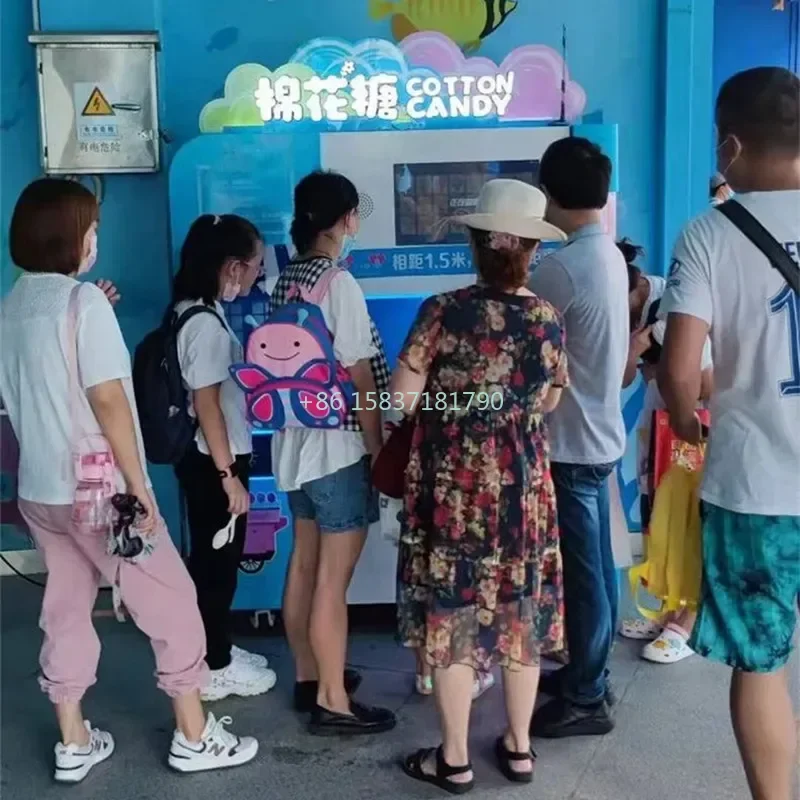 

Factory Price Cotton Candy Machine Kids Lovely Cotton Candy Vending Machine Marshmallow Making Cotton Candy Machine for France