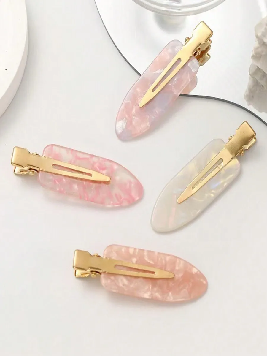 Acetate No Crease Clip-On Hair Bangs Set