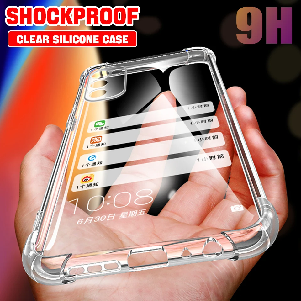 Shockproof Cover Transparente Phone Case For Realme GT Neo 3 2 3T Q3S Q5 Pro 5 6 7 8 9 10 GT 2 Pro X3 C30 C35 V25 Silicone Case