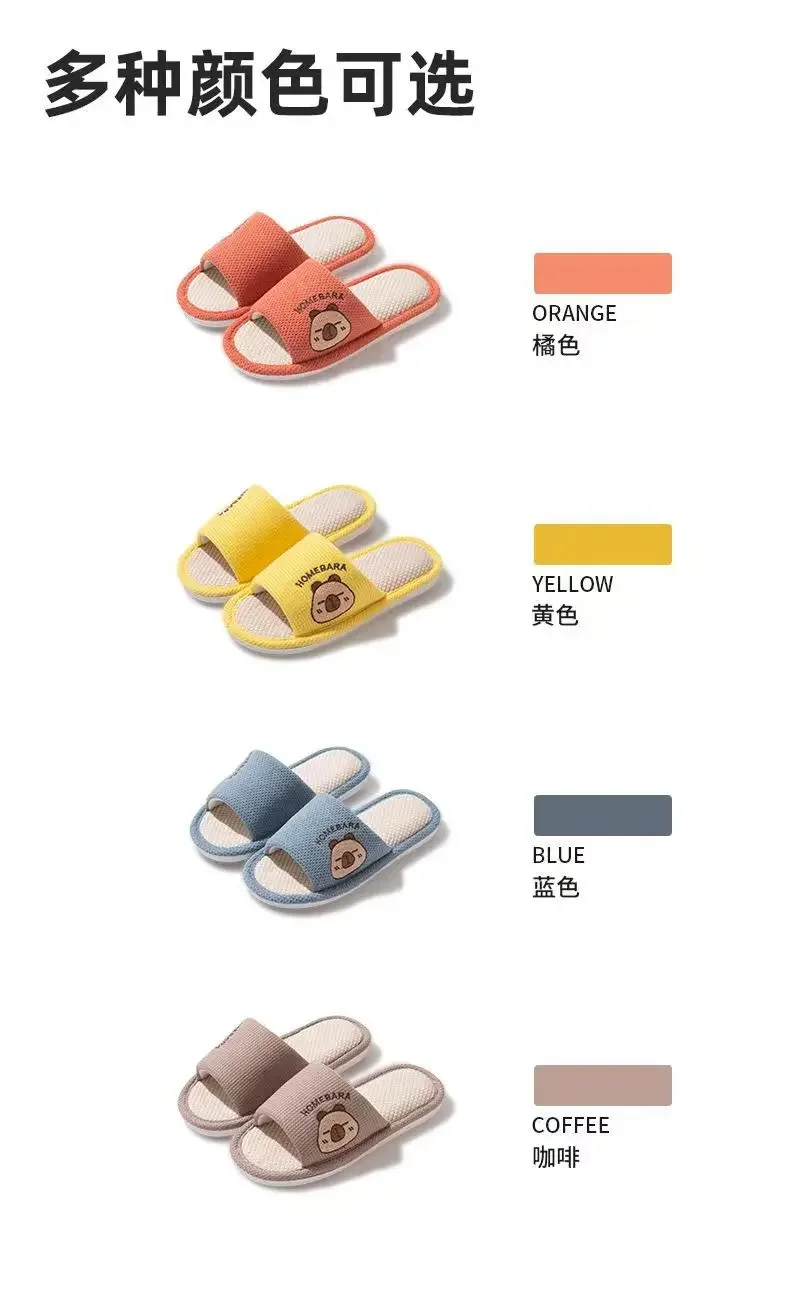 2026 Neue Frühlings-Leinen-Hausschuhe für Erwachsene mit Cartoon-Motiv, bequeme, weiche, atmungsaktive und schweißfreie Paar-Leinen-Hausschuhe, Slip-On-Schuhe – Detail 8