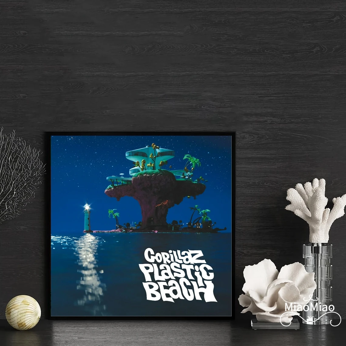 Gorillaz Plastic Beach Music Album Cover Poster Canvas Art Print Home Decor Wall Painting ( No Frame )