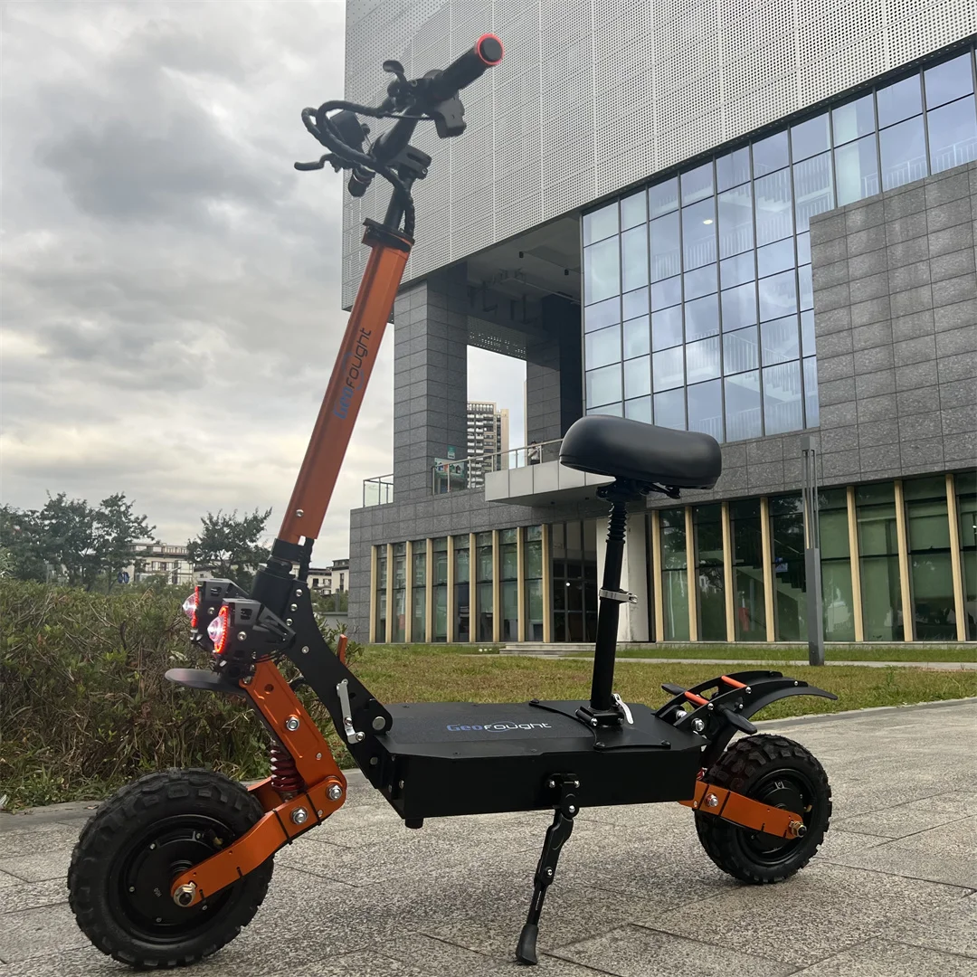 USA STOCK Fast 50MPH 60V 6000W Dual Motor Electric Scooters Off Road 2 Wheels Folding Portable E-Scooter for Adult with Seat