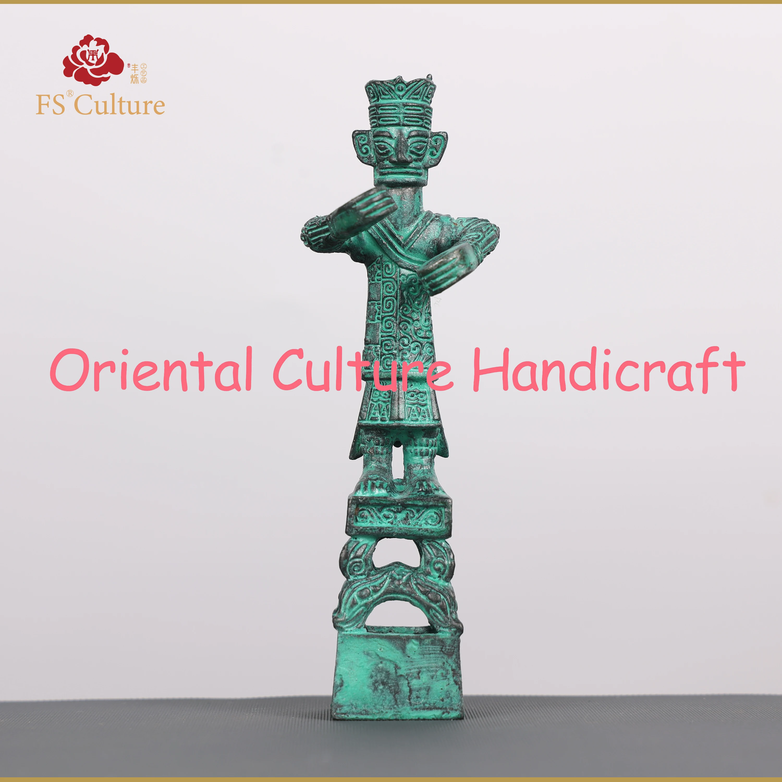 Sanxingdui Ruins Figure Modeling Bronzes, Handicrafts, Home Or Office Decorations, Collectibles, High-End Cultural Gifts