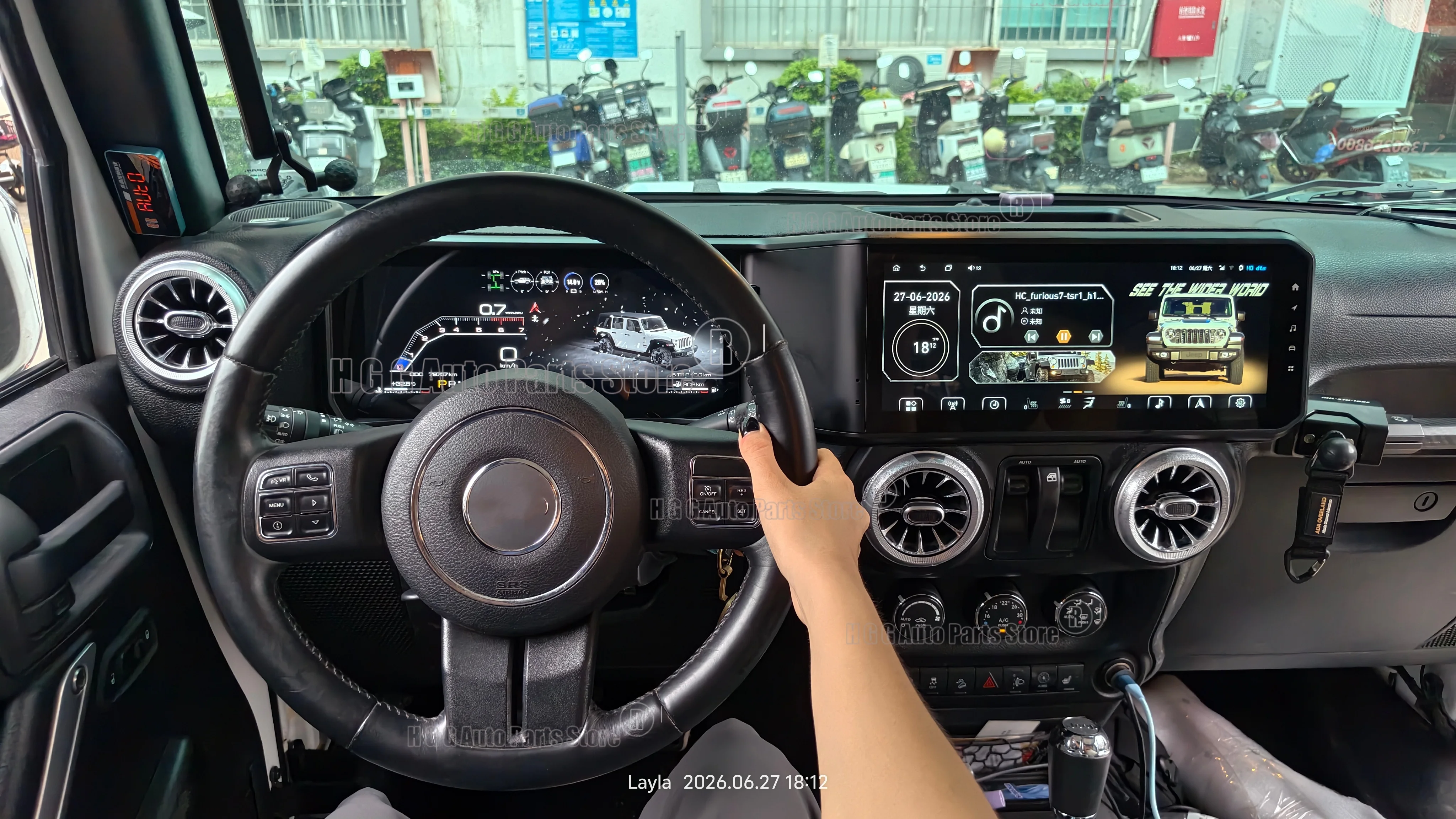 For Jeep Wrangler 2010~2017 Android 13 Auto Multimedia Car Radio Car GPS Navigation Audio Stereo Head Unit Smart Screen Carplay