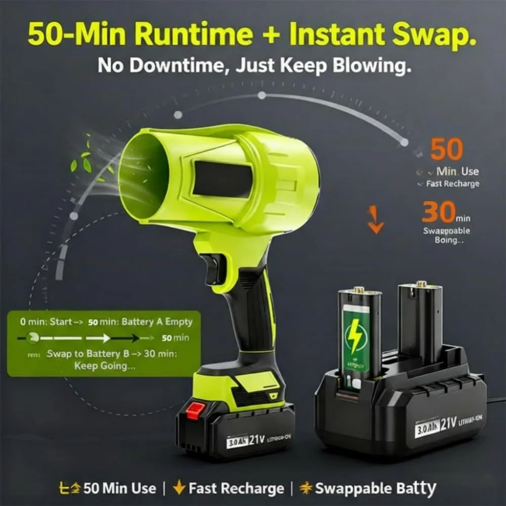 HART 40V 190 MPH Lithium-Ion Cordless Blower Sweeper HLBL01 (Tool ONLY- Battery and Charger NOT Included)