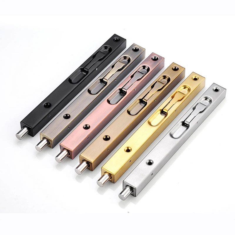 1PCS 304 Stainless Steel Wooden Door Latch Large Door Anti-Theft Mother-Child Door Earth Insert Lock Boat Equipment Accessories
