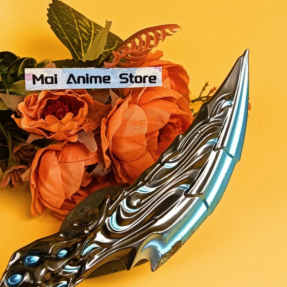 7.5 بوصة 2 قطعة Valorant كاتانا ريال كاتانا الساموراي صابر المعادن الصلب النينجا شفرة سكين أنيمي تأثيري الدعامة السيف لعبة غير حادة هدية #5