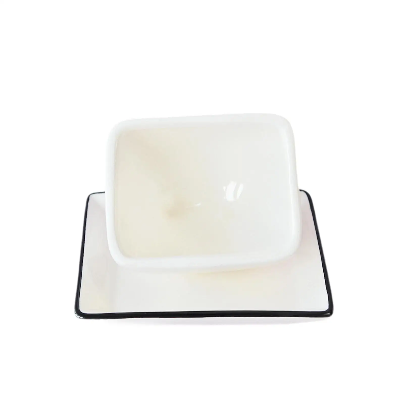 

Ceramic Butter Dish Cute Butter Holder with Cover Butter Keeper Butter Container for Hotels Restaurant Refrigerator Cafe Kitchen