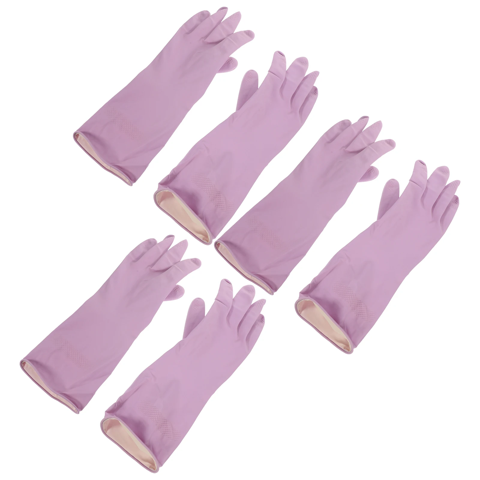 

3 Pairs Dishwashing Gloves Includes Large Heavy Household Cleaning for Kitchen Housework