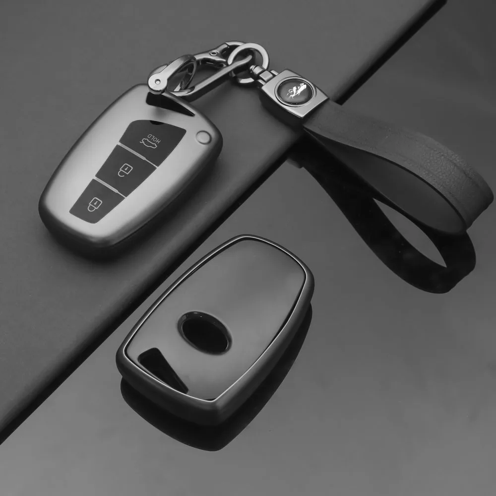 Neue Fernbedienung Schlüssel Fall Abdeckung Halter Fob Für Hyundai Grandeur HG Limousine Santa Fe 3DM Grand SantaFe 2018 IX45 EQUUS Azera Genesis G80 – Detail 7