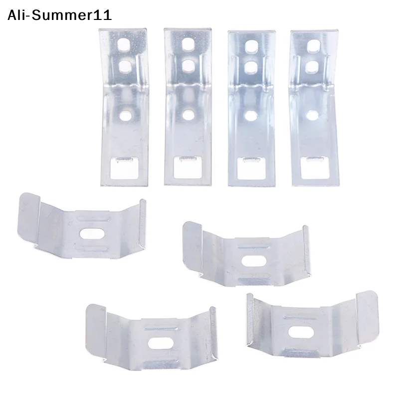 【Wq0】【Au】4Sets Blinds Accessories Metal Louver Bracket Mounting Holder Brackets Curtain Fixing For Window Fixation