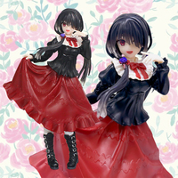 20cm DATE A LIVE IV Anime Figure Kawaii Kurumi Tokisaki Action Figure Red Dress Beautiful Girl Collection Model Doll Toy Gifts