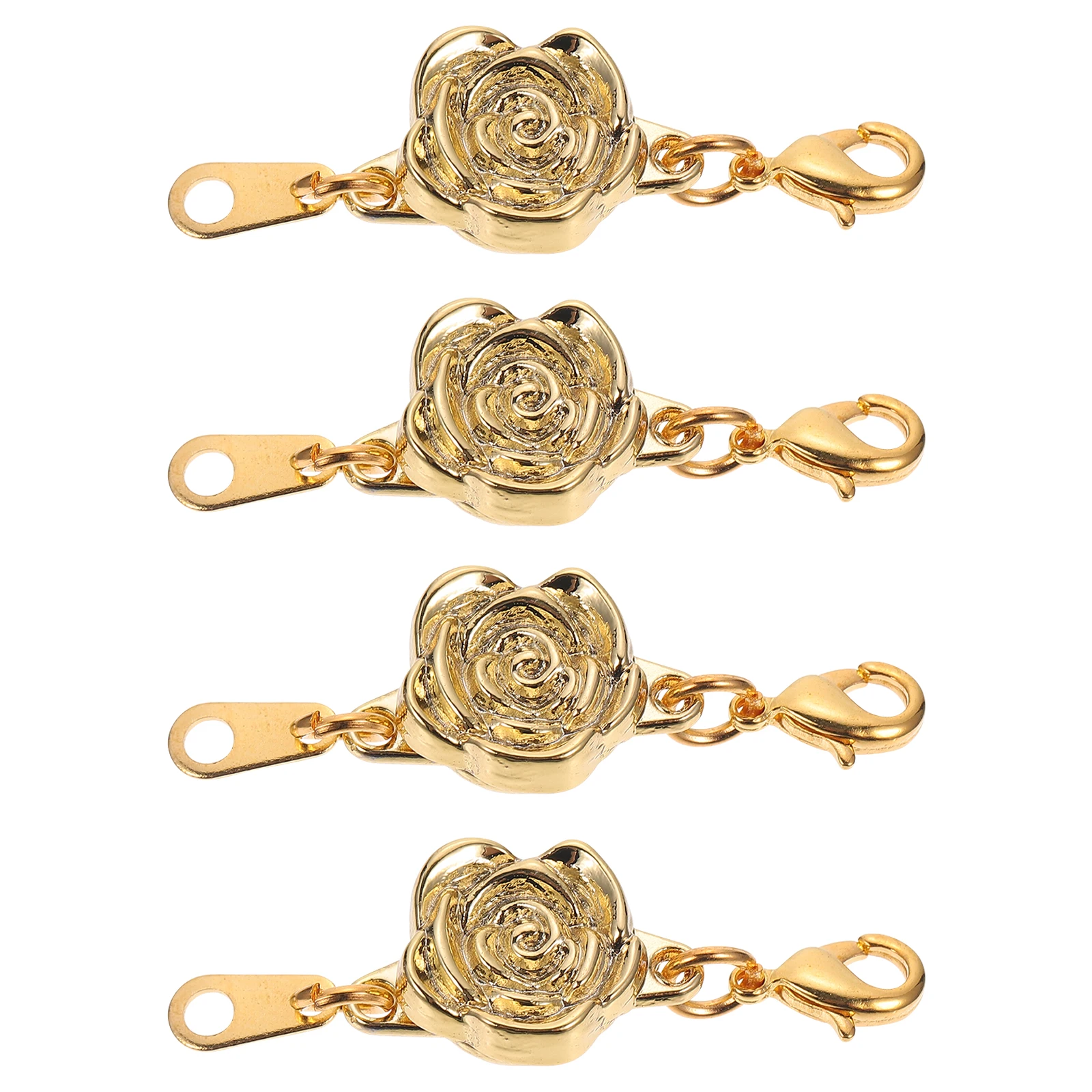 

4PCS Necklace Quality Alloy Jewelry Extender Jewelry Clasp Chain Bracelet Decor Durable Bracelet Clasp Long Life