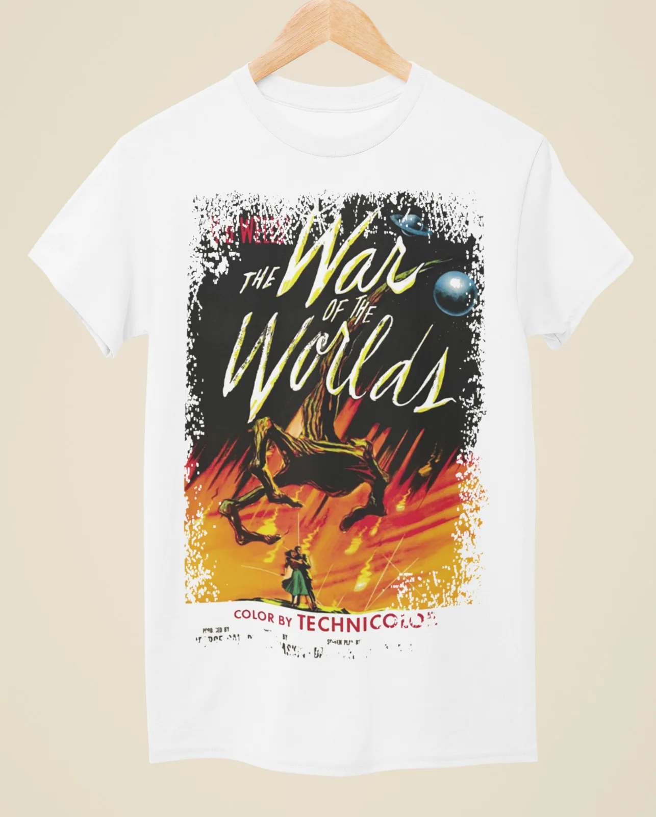 The War of the Worlds (1953) - Movie Poster Inspired Unisex White T-Shirt