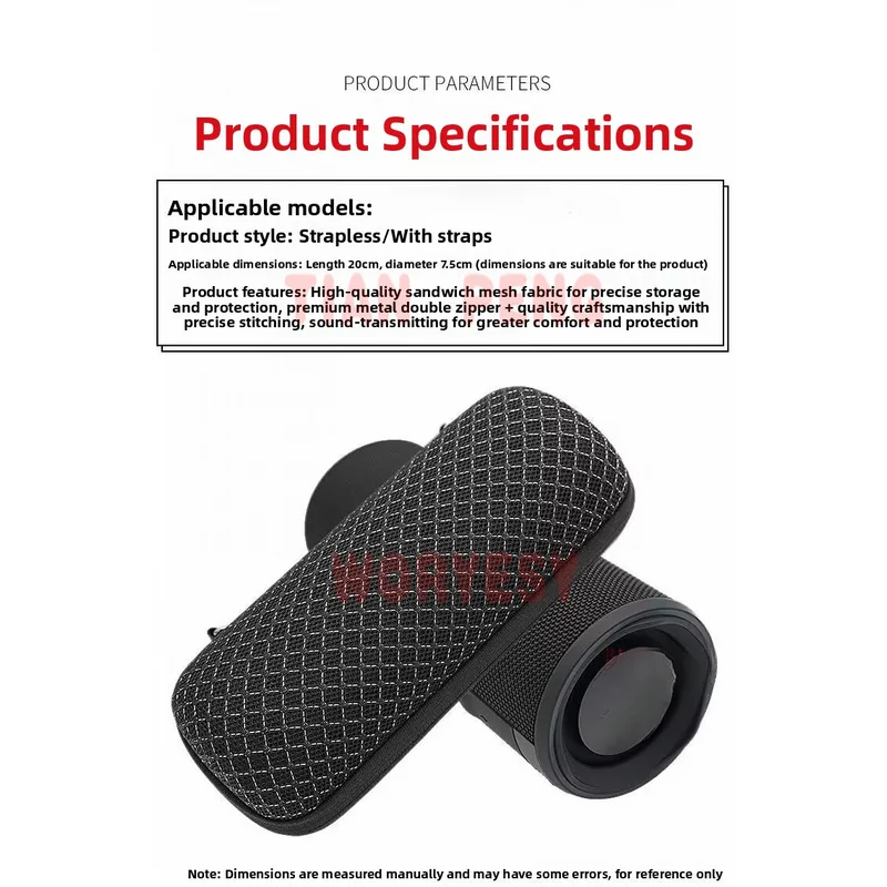 WYORESY exquisite stitching storage case for BOGASING Space M200 Bluetooth Speaker adopts tight neat stitching and durable wrapp