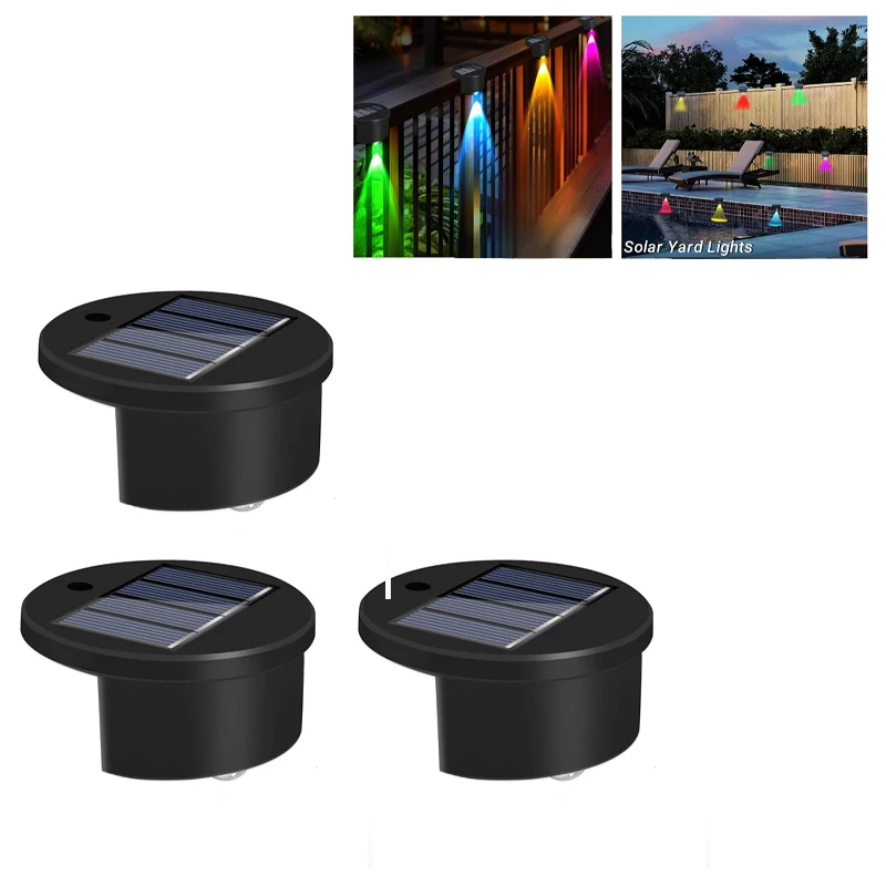 Solar Swimming Pool Side Lights Colorful Solar Lights for Inground Pools Wireless Auto-switch above Ground Pools Accessories